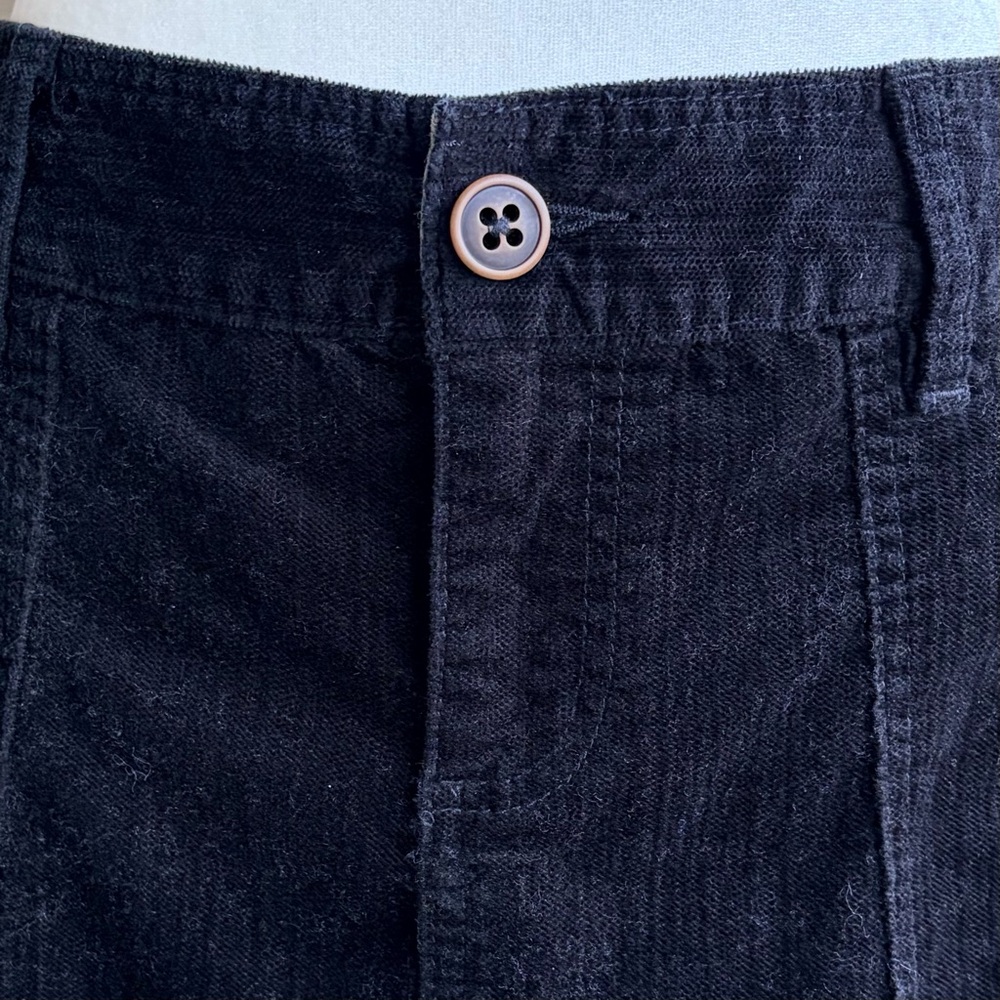 •Woolrich• Black Corduroy A-Line Mini Skirt - Size 8 - Picture 3 of 8